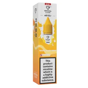 White Peach Razz Nic Salt E-Liquid by Crystal Clear Bar Salts 10ml